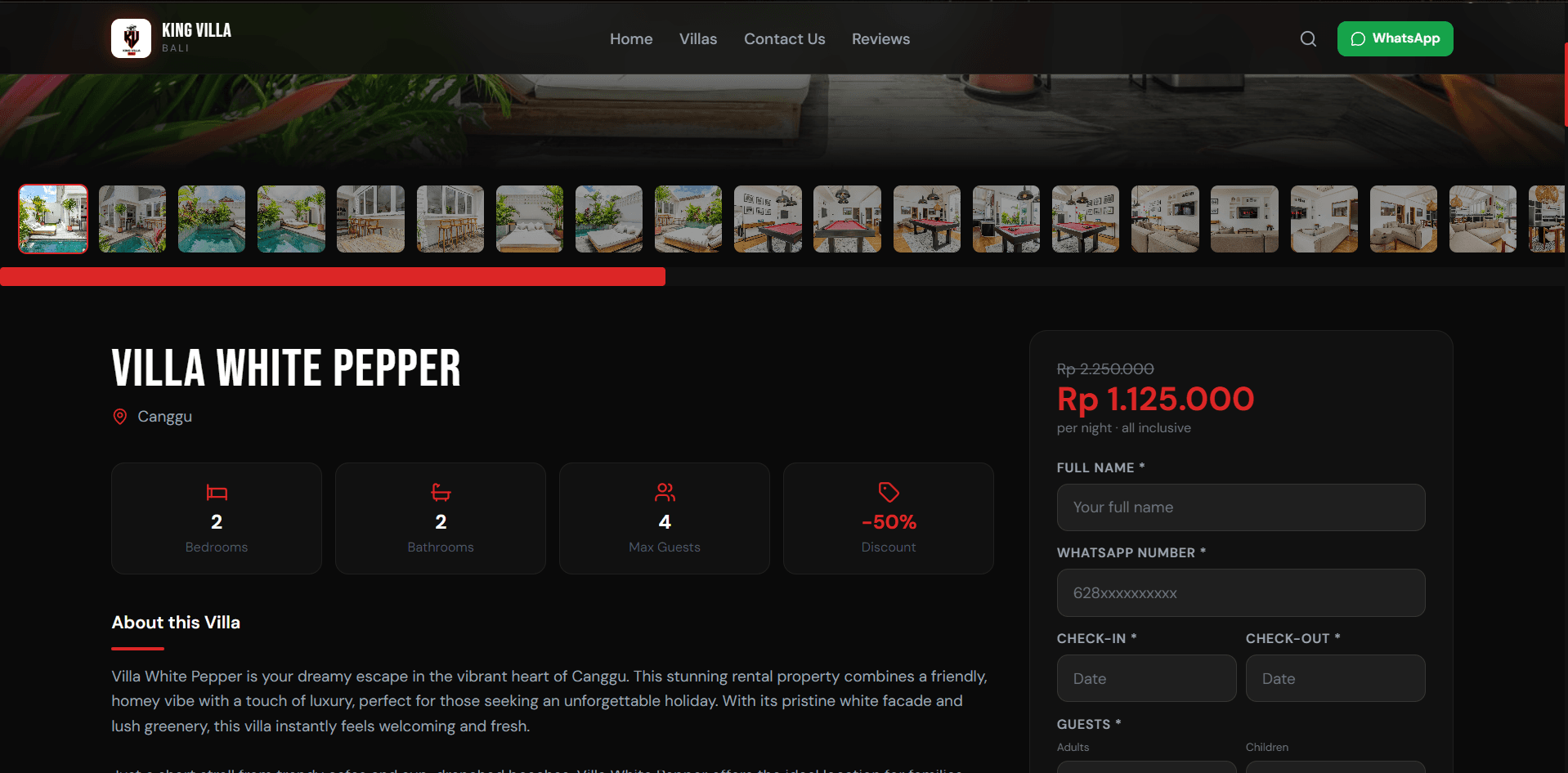 King Villa Bali screenshot 3